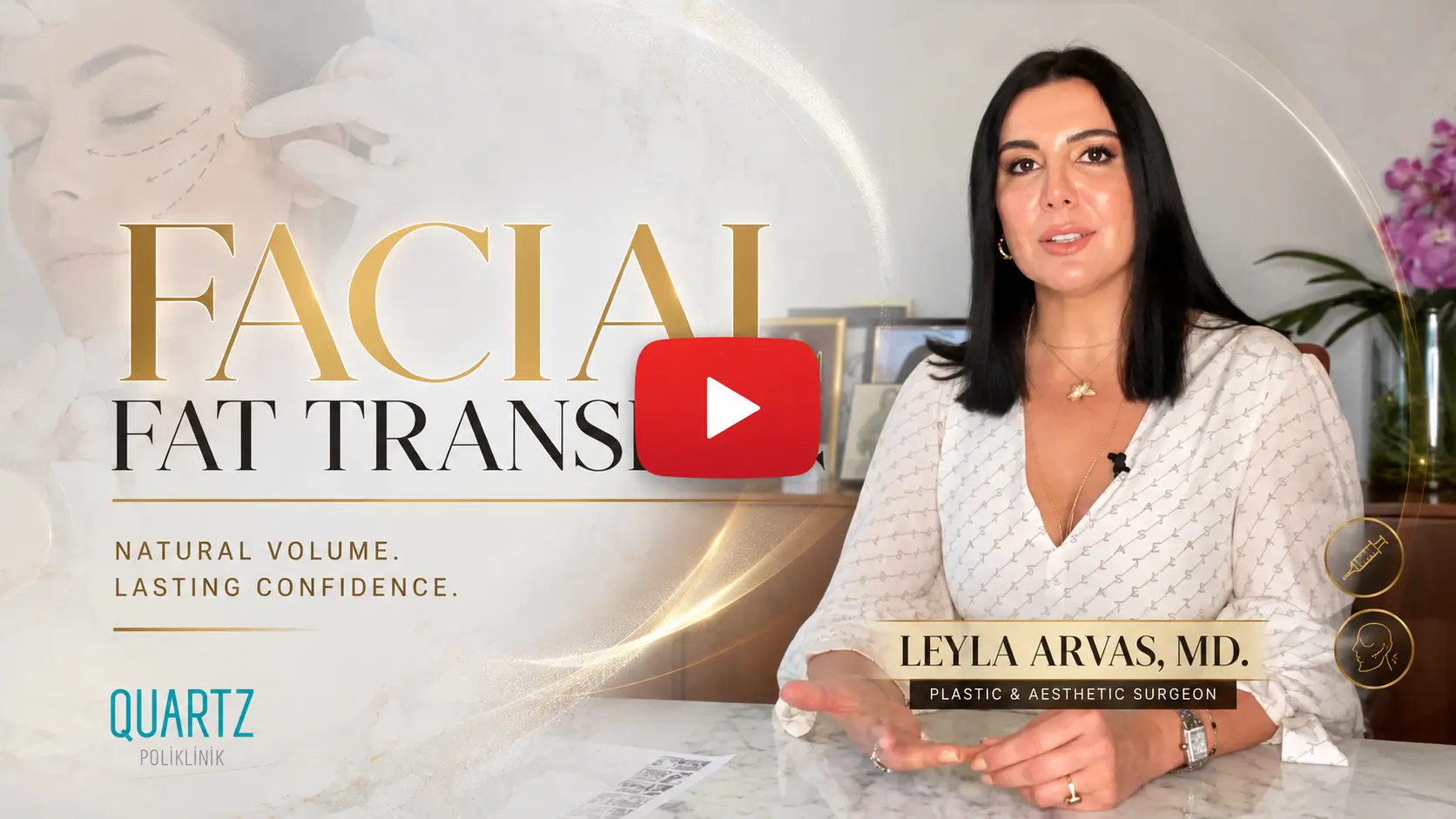 Watch facial fat transfer video