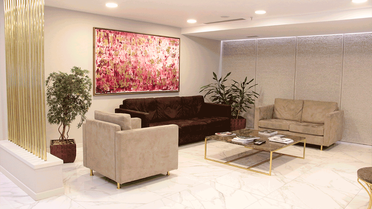 Quartz Clinique bekleme salonu