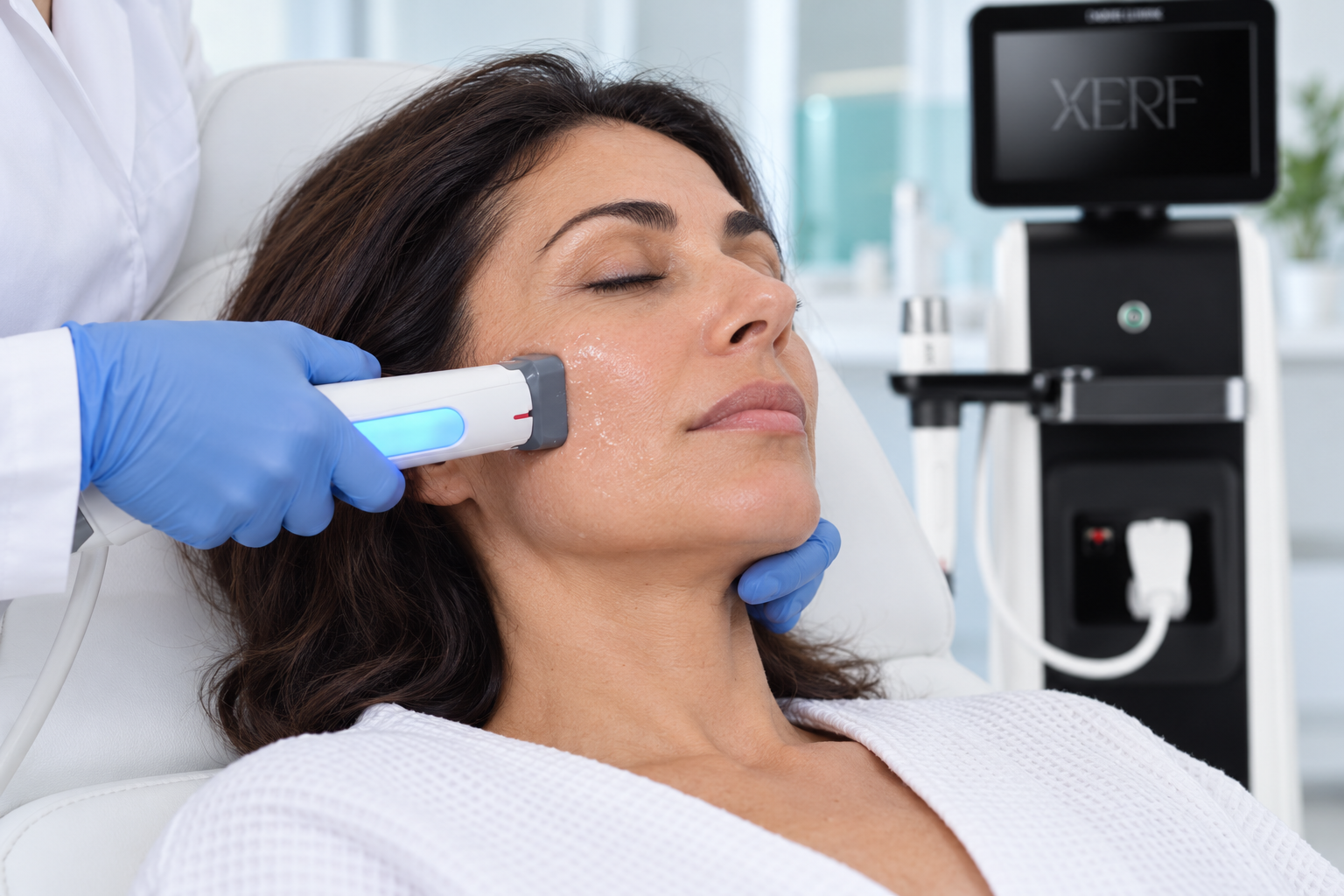 Klinikte XERF yanak uygulaması Klinikte XERF yanak uygulamasi 1